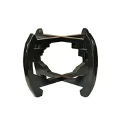 10.5" Black 4 Tall Legs Round Curve Body Wood Display Stand Riser ws4257S