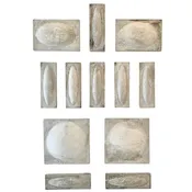 12-Piece Fiber Cement Wall Sculpture