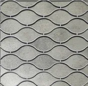 Antique Mirror Glass Tile in Droplet Pattern Mosaic