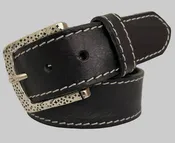 Augburg Charcoal Genuine Leather Belt (2006-9004)