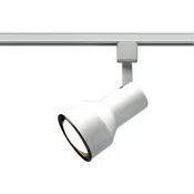 TH206 WHITE R30 STEP CYL.  1 Light - R30 - Track Head - Step Cylinder - White Finish