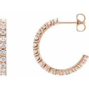 Accented Hoop Earrings