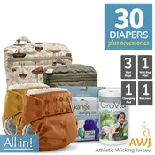 Cloth Diaper Bundle - All In! | Rumparooz G3 AWJ :: 30 pack+