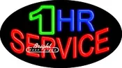 1 Hr Service Flashing Neon Sign
