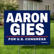 Aaron Gies for U.S. Congress 2026 Yard Sign (NY-23)
