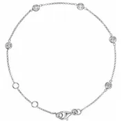 14K Gold 0.25 CTW Diamond Station Bracelet