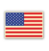 American Flag Chocolate Cake Decoration