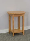 20″ ROUND END TABLE WITH LOWER SHELF