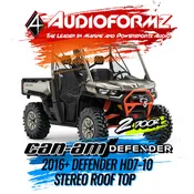 2016+ Can-Am Defender HD7-HD10 Stereo Tops (2-Door)