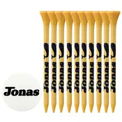 10 Pack of 3-1/4'' Bamboo Tees with Ball Markers