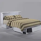 Clover Murphy Cabinet Bed White Finish