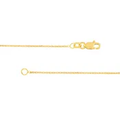 18In Yellow Gold Diamond Cut Cable Necklace