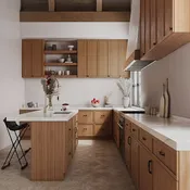 Petit Brown 10 Ft Kitchen Cabinet Set (RTA Preconfigured Bundle)