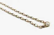 14k Gold Marquise Link Double Connector Necklace
