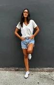 Catch Me Short Sleeve Top - Off White