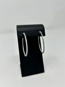 Fine Austrian Crystal Hoop Earrings