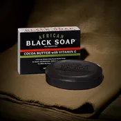 African Black Soap with Coca Butter and Vitamin E