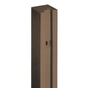 102 Inch Red Cedar 5 x 5 Inch Vinyl Gate Post for Simulated Stone Fence Systems