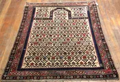 Antique Dagestan Prayer Rug 4'9" x 3'9"