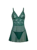 Alessia Sheer Lace Babydoll Set