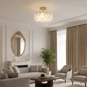 Four-Leaf Clover Glass Ceiling Lamp