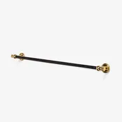 Addison Wood Towel Bar - Polished Brass