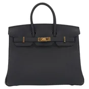 Hermès 25cm Birkin Black Togo Leather Gold Hardware