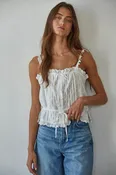 By Together Salvador Eyelet Sleeveless Top