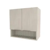 24" Upper storage and cubby cabinet