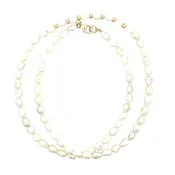 14K Yellow Gold Keishi Pearl Necklace