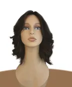 7LYR 13” Dark Brown Wig – Short 7 Layer European Human Hair Wig