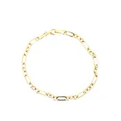 10K Yellow Gold 3.8mm 3+1 Link Bracelet – 7" | Beeghly & Co. Jewelers
