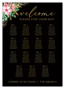 Seating Chart - Floral 41