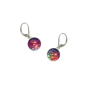 10mm Pink Mermaid Earrings