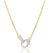 Big Diamond Clasp Necklace