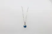 T's Blue Diamond Pendant Necklace