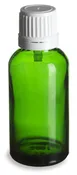 1 oz Glass Bottle with Euro Dropper Lid, empty