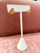 Mini Knot Stud Earrings in Gold