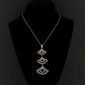 14K Rose Gold Diamond Pendant 894612