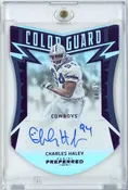 2016 Panini Preferred Football Color Guard Purple Charles Haley #222 /25 Auto Football Card