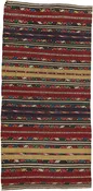 Antique Shirvan Kilim Wide Runner Rug