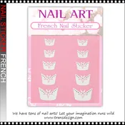 NAIL STICKER French, French Line with Chic Star #68-06