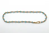 Bracelet - 22k gold, Blue Topaz