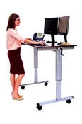 C StandUp-CF48-DW 48" Sit to Stand Crank Adjustable Desk