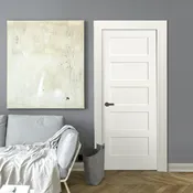 5 Panel Shaker Interior Modern Door Miami FL | MDF Primed Slab or Prehung