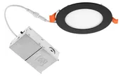 4in Black 12 pack ASD‐JBR‐4D12AC‐BK cut-in wafer slim downlight 12w color selectable dimmable