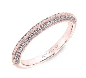 14K “Luminaire” Knife Edge Diamond Band