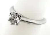 Tiffany & Co. Platinum Solitaire 0.75 Carat Diamond Ring﻿ —   DeWitt's Diamond & Gold Exchange