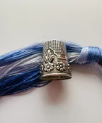 Sterling Silver Thimble - Elegant Floral Sewing Accessory — Your Site Title