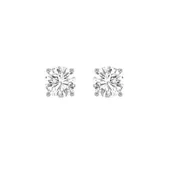 0.5CTW Round Shaped Lab Grown Diamond (F/VS) Stud Earrings in 14K Gold